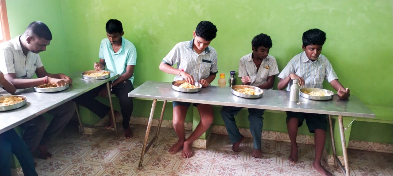 1 week of Food provided to Best new life shelter center, ARKOT 