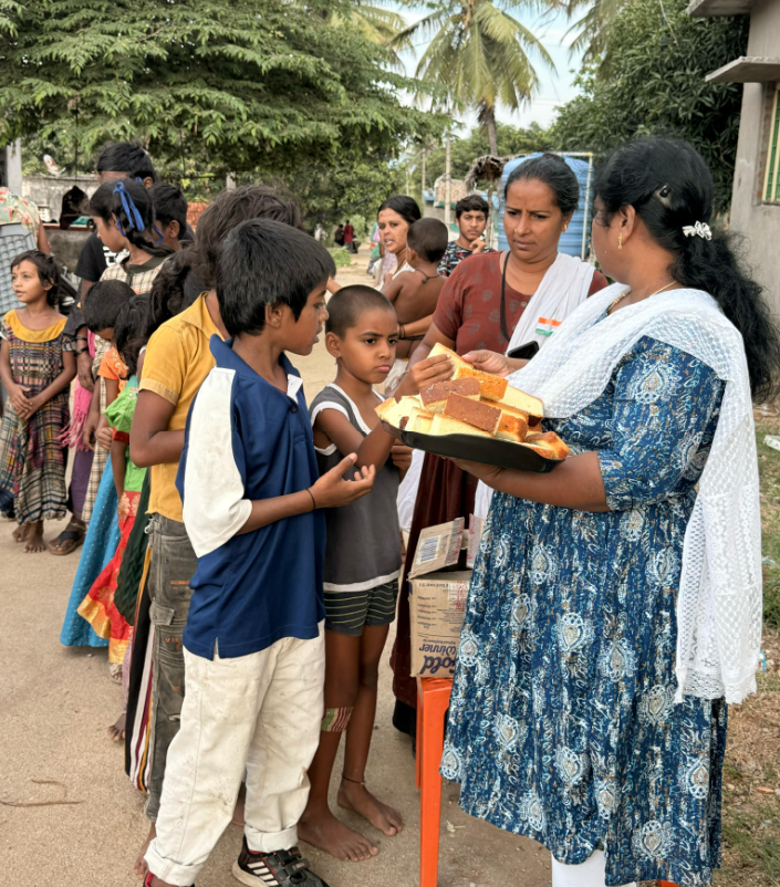 Sweets & Cake Served On Indian Independence Day 15.08.25
