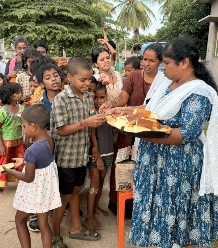 Sweets & Cake Served On Indian Independence Day 15.08.25