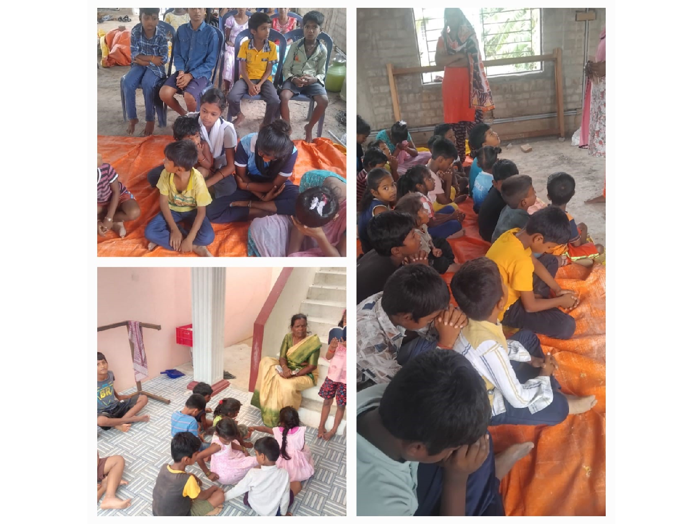 A donation was made to Apostle S. Anandababu for children's ministry